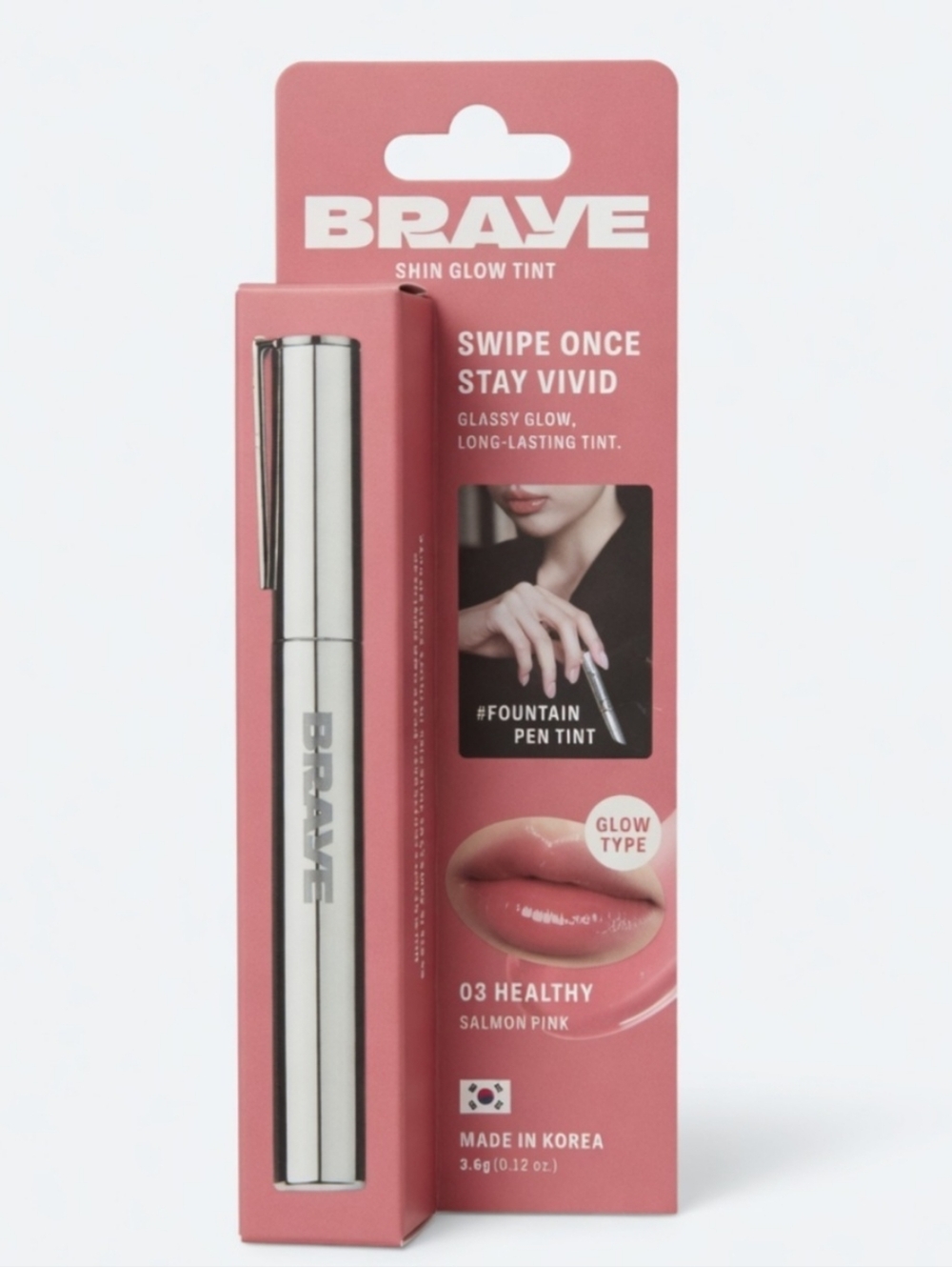 BRAYE Glow Tint Lipstick — Shade Healthy (03)